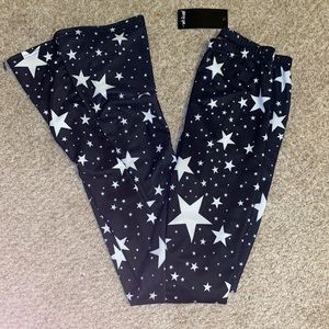 Mixed Star Print Flair Pants
